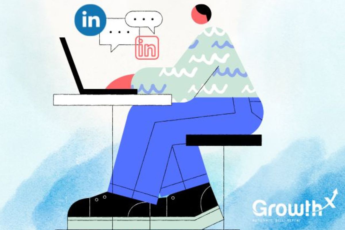 an image of a person writing representing how to create linkedin articles